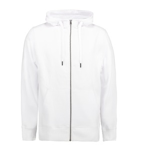 0638 Hooded Cardigan Wit