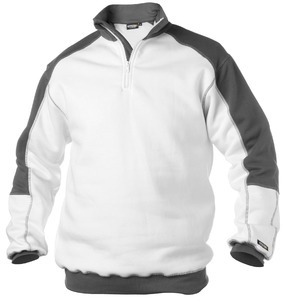 BASIEL Zip sweater Wit